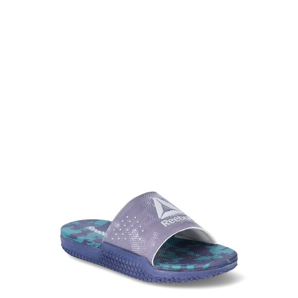 Reebok Boys’ Pervade Slide Sandals, Size 2, Medium Width, Slip-On, Colorful - Picture 2 of 6